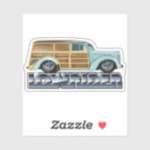 Retro Woody Lowrider シール (シート)