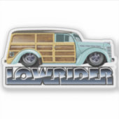 Retro Woody Lowrider シール (正面)