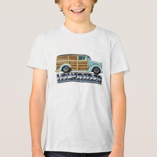 Retro Woody Lowrider トライブレンドＴシャツ (正面)