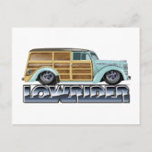 Retro Woody Lowrider ポストカード (正面)