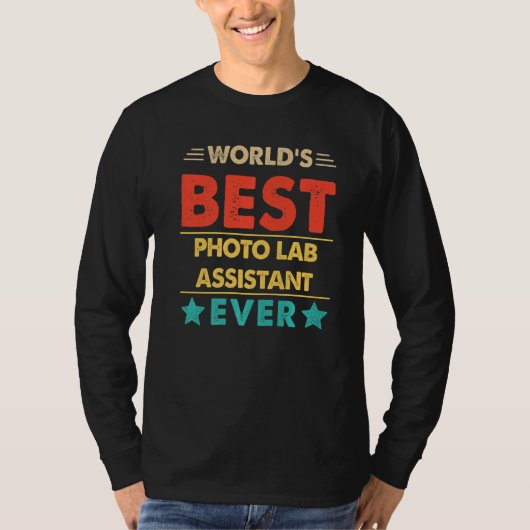 Retro World's Best Photo Lab Assistant Ever   Tシャツ (正面)