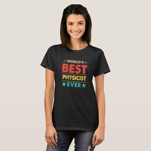 Retro World's Best Physicist Ever   Tシャツ (正面フル)