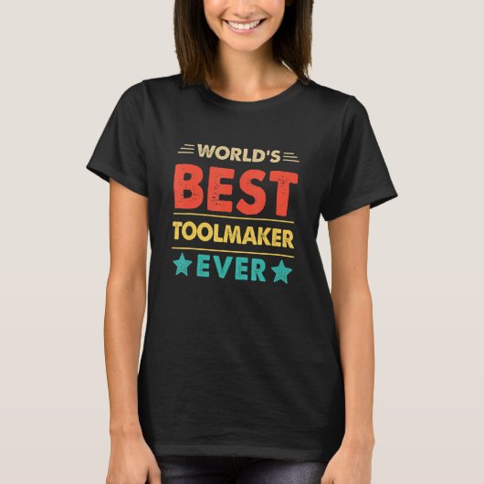 Retro World's Best Toolmaker Ever Tシャツ (正面)
