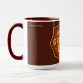 Retro World's Greatest Dad Badge Mug | Customizabl マグカップ (左)