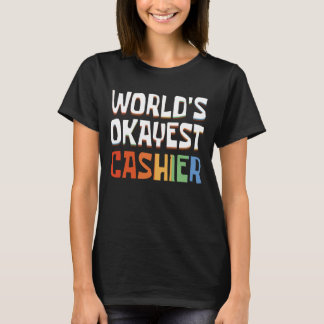 Retro World's Okayest Cashier Tシャツ