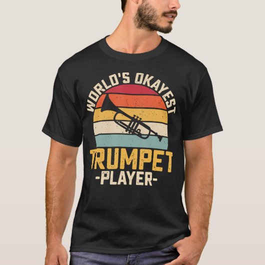 Retro World's Okayest Trumpet Player - Orchestra Tシャツ (正面)