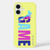 Retro Y2K Tech Synthwave Cyberpunk Gamer Yellow Case-Mate iPhoneケース (裏面)