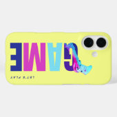 Retro Y2K Tech Synthwave Cyberpunk Gamer Yellow Case-Mate iPhoneケース (裏面 (横))