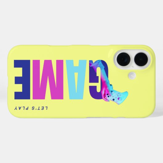 Retro Y2K Tech Synthwave Cyberpunk Gamer Yellow Case-Mate iPhoneケース (裏面 (横))