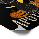 Retro Y Halloween Costume Black Cat M Athecary ポスター (角)