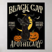 Retro Y Halloween Costume Black Cat M Athecary  ポスター (正面)
