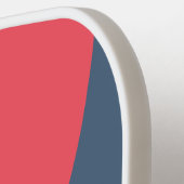 Retro Yacht Club Circle Stripe with Name ピックルボールラケット (左詳細)