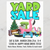 Retro Yard Sale Flyer チラシ (正面)