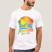 Retro Yeah Mon Jamaica Summer Tシャツ (正面)