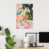 Retro Yorkshire Terrier Poster, Yorkshire Terrier ポスター (ホームオフィス)