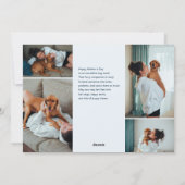 Retro You Are Pawfect Dog Mom 12 Photo Blue シーズンカード (裏面)