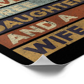 Retro You Can't E Me I Have Three Daughters And A  ポスター (角)