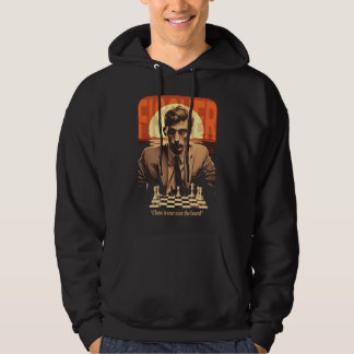 Retro Young Bobby Fischer "Chess is War" Quote パーカ