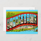 Retro Youngstown Ohio Postcard ポストカード (正面/裏面)