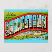Retro Youngstown Ohio Postcard ポストカード (正面)
