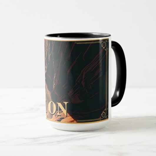 Retro Zion National Park Adventure Mug マグカップ (正面右)