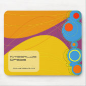 Retronationのカラフルの抽象芸術の近代美術の泡 マウスパッド (正面)