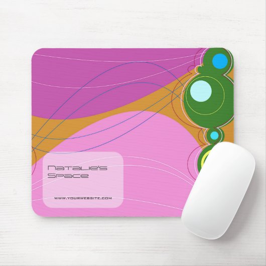 Retronationのカラフルの抽象芸術の近代美術の泡 マウスパッド (マウス)