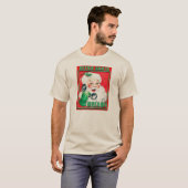 RetroSantaHello-MensHanesNanoTee Tシャツ (正面フル)