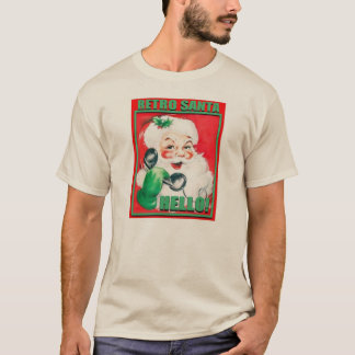 RetroSantaHello-MensHanesNanoTee Tシャツ