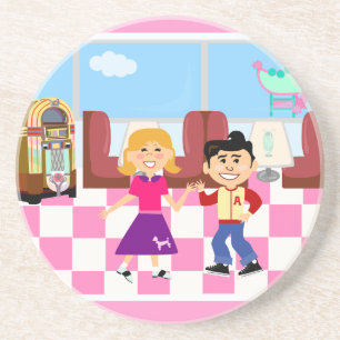 Retrovilleのソックスのホツプのダイナー コースター