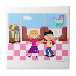 Retrovilleのソックスのホツプのダイナー タイル