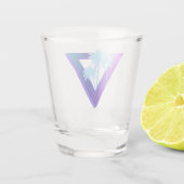 RETROWAVE SYNTHWAVE PALM TREES TRIANGLE SHOT GLASS ショットグラス (裏面)