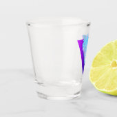 RETROWAVE SYNTHWAVE PALM TREES TRIANGLE SHOT GLASS ショットグラス (左)