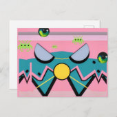 Retrowaves of Fame - Ken Gage Art ポストカード (正面/裏面)