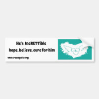Rett Syndrome Angels Bumperステッカー（彼）
