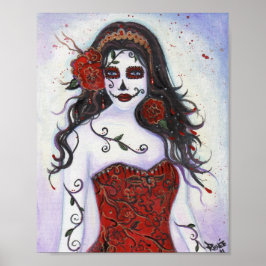 Retta Day of the Dead poster by Renee Lavoie ポスター