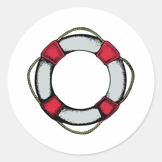 rettungsring life saver ラウンドシール (正面)