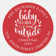 Return Address Christmas Baby Its Cold Outside