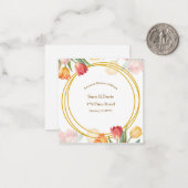 Return Address Label ノートカード (正面/裏面インサイチュ)