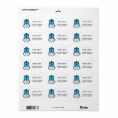 Return Address Label ラベル (フルシート)