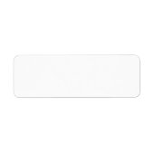 Return Address Label ラベル (正面)