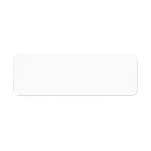 Return Address Label ラベル (正面)