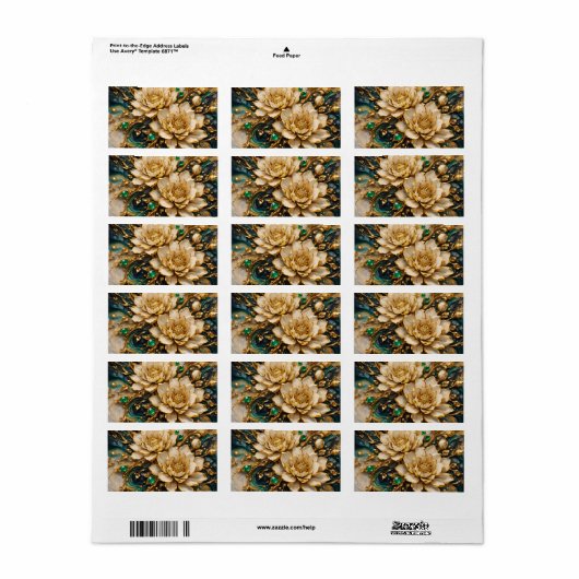 Return Address Label ラベル (フルシート)