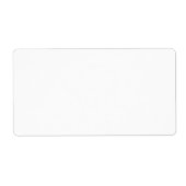 Return Address Label ラベル (正面)