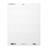 Return Address Label ラベル (フルシート)