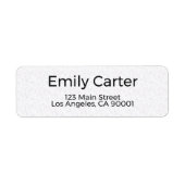 Return Address Label ラベル (正面)