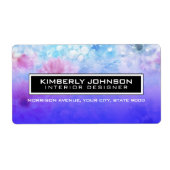 Return Address Label ラベル (正面)