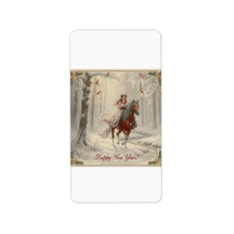 Return Address Label "Happy New Year!"