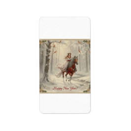 Return Address Label "Happy New Year!" ラベル