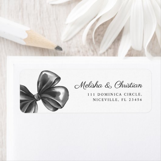 Return Address Label Wedding. ラベル (インサイチュ)